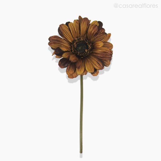 Foto do produto Daisy Gérbera (L) Artificial - Marrom Claro (10500)