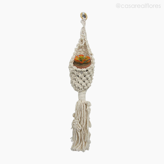 Foto do produto Cesto Croche MT com Argola - Cru (10488)
