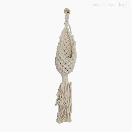Foto do produto Cesto Croche MT com Argola - Cru (10488)