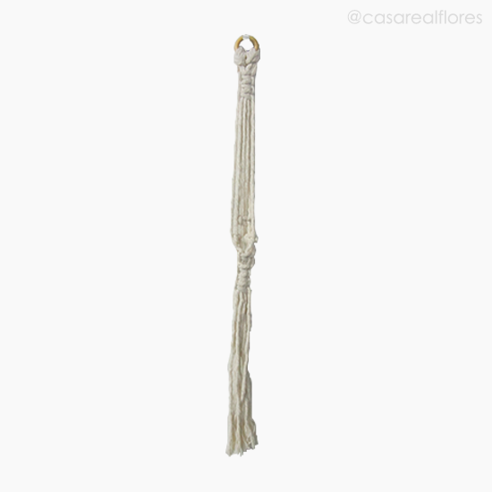 Foto do produto Suporte Mini Suculenta Barbante - Branco (11198)