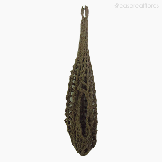Foto do produto Cesto Croche para Frutas e Legumes - Marrom (11264)