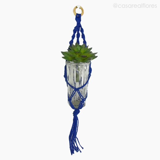 Foto do produto Suporte Mini Barbante Colorido - Azul Escuro (10946)