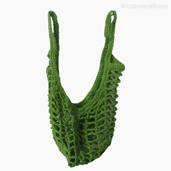 Foto do produto Sacola Croche Colorida - Verde (10934)
