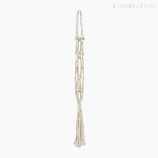 Foto do produto Macrame Porta Garrafa Vinho - Cru (11908)