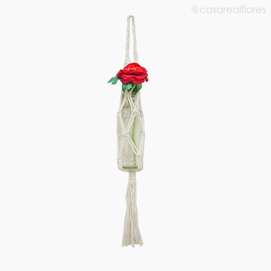Foto do produto Macrame Porta Garrafa Vinho - Cru (11908)
