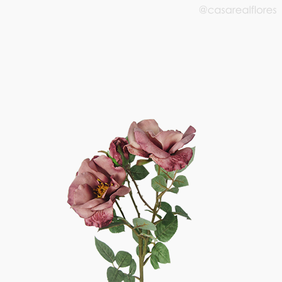 Foto do produto Galho Rosa x2 Artificial (11886)