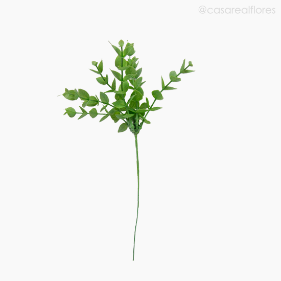 Foto do produto Mini Galho Eucalyptus Pick Artificial - Verde (10825)