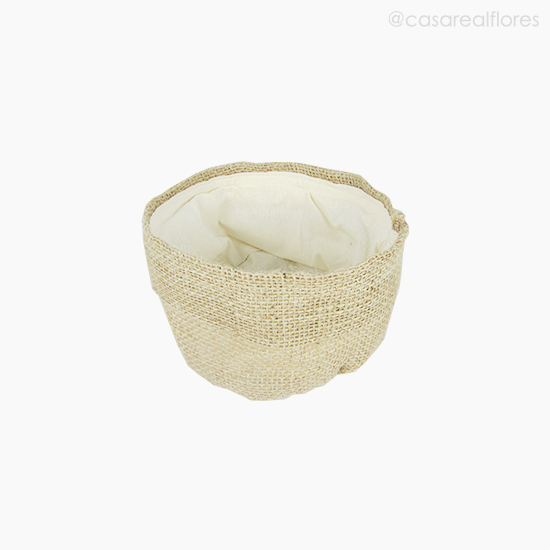Foto do produto Cesto De Juta Forrado P (12236)