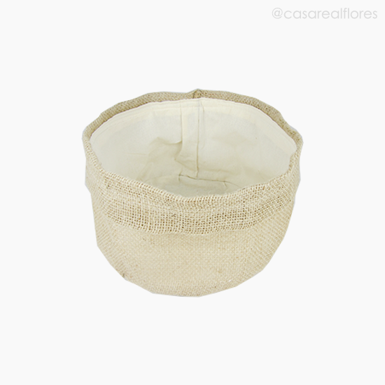 Foto do produto Cesto De Juta Forrado G (12238)