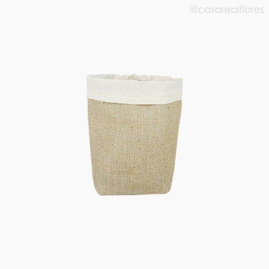 Foto do produto Cachepot de Juta C/ Borda Cru M (12249)