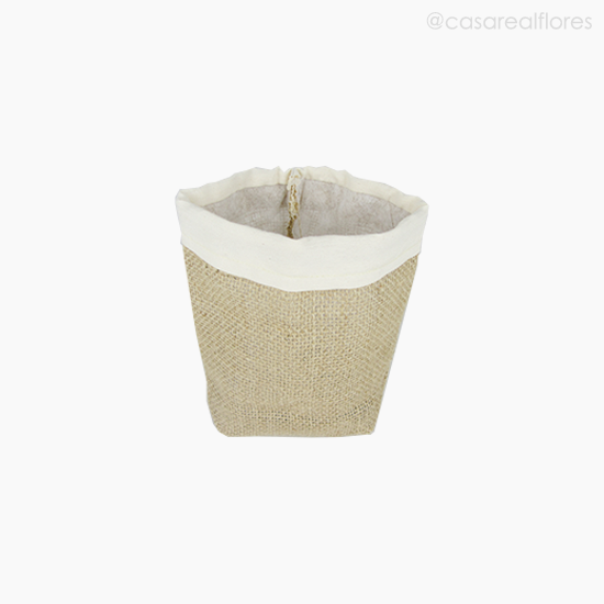 Foto do produto Cachepot de Juta C/ Borda Cru M (12249)