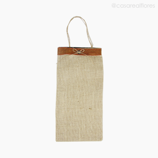 Foto do produto Sacola de Juta C/ Detalhe Fita de Juta M (12251)