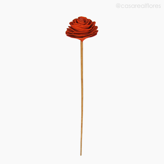Foto do produto Flor de Madeira - Camélia PP Laranja (012572 LR)