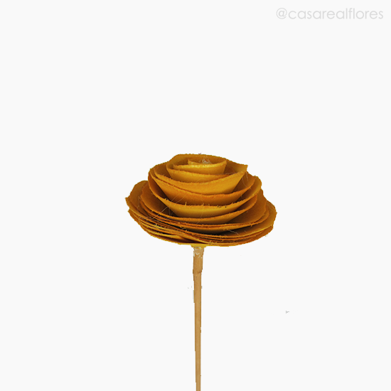 Foto do produto Flor de Madeira - Camélia PP Amarelo (012572 AM)