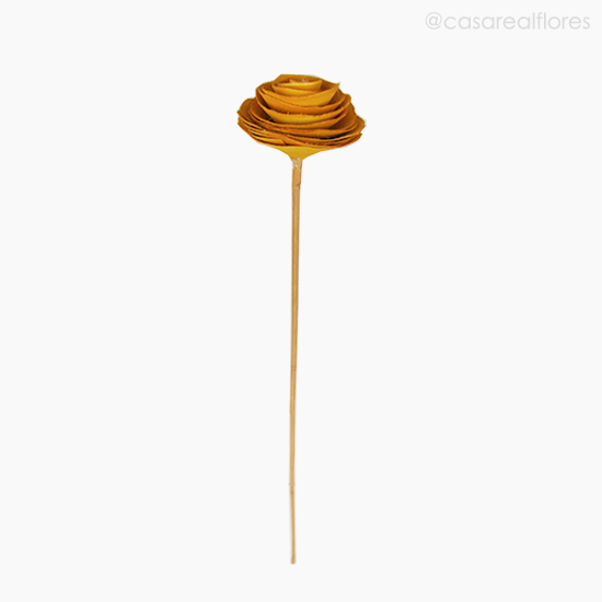 Foto do produto Flor de Madeira - Camélia PP Amarelo (012572 AM)
