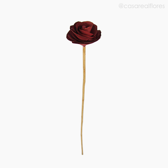 Foto do produto Flor de Madeira - Camélia PP Vermelho (012572 VR)