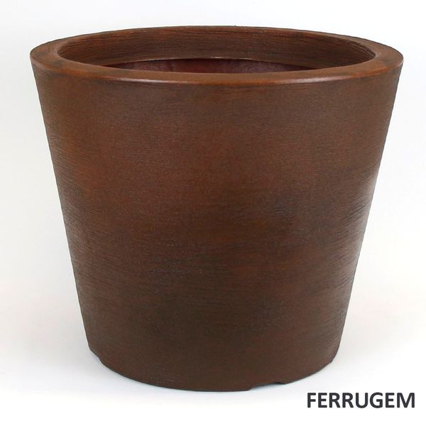 Foto do produto Vaso Cone Baixo Riscatto - Ferro (011713)