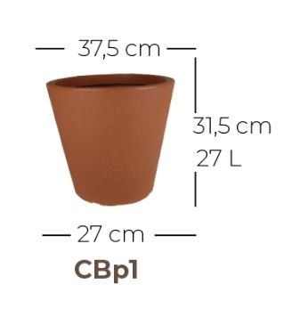 Foto do produto Vaso Cone Baixo Riscatto - Areia (011712)