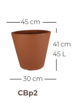 Foto do produto Vaso Cone Baixo Riscatto - Chumbo (011718)