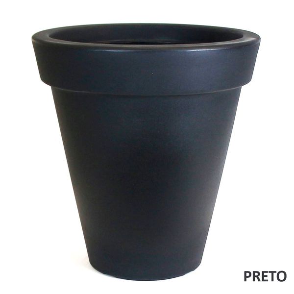 Foto do produto Vaso Borda Classico Jateado - Preto (011968)