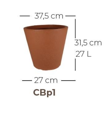 Foto do produto Vaso Cone Baixo Riscatto - Preto (011954)