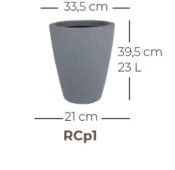 Foto do produto Vaso Cone Riscatto - Areia (011700)