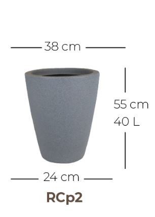 Foto do produto Vaso Cone Riscatto - Areia (011704)