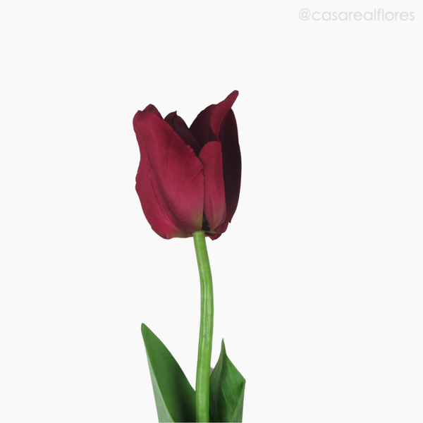 Foto do produto Galho Tulipa Angel Artificial - Vinho (9608)