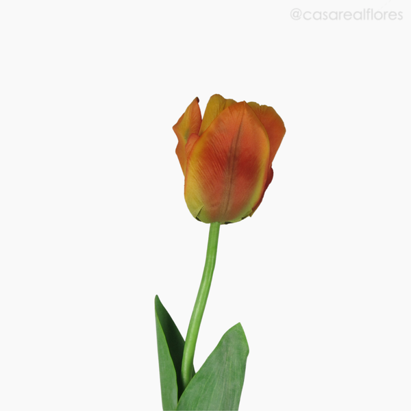 Foto do produto Galho Tulipa Angel Artificial - Laranja (9607)