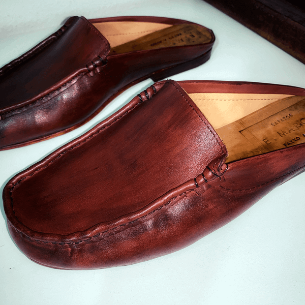 Mule Nonno Patina Tabaco