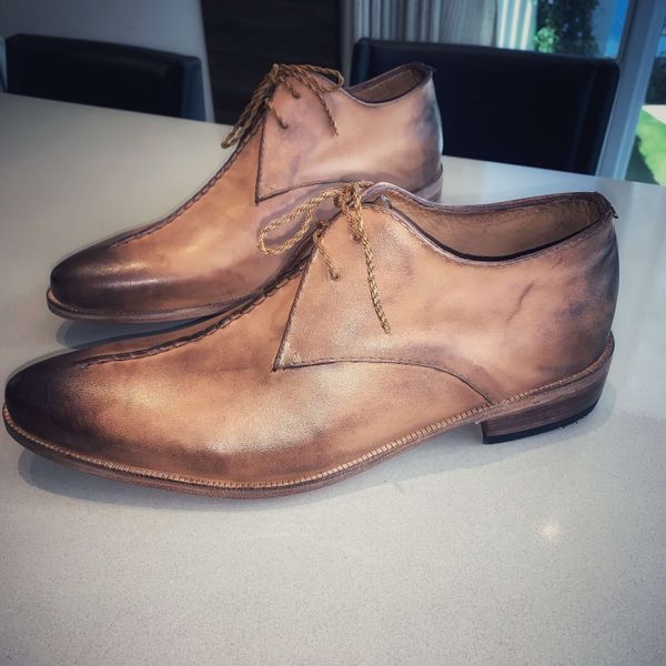 Sapato Masculino Derby Francisco Caramelo