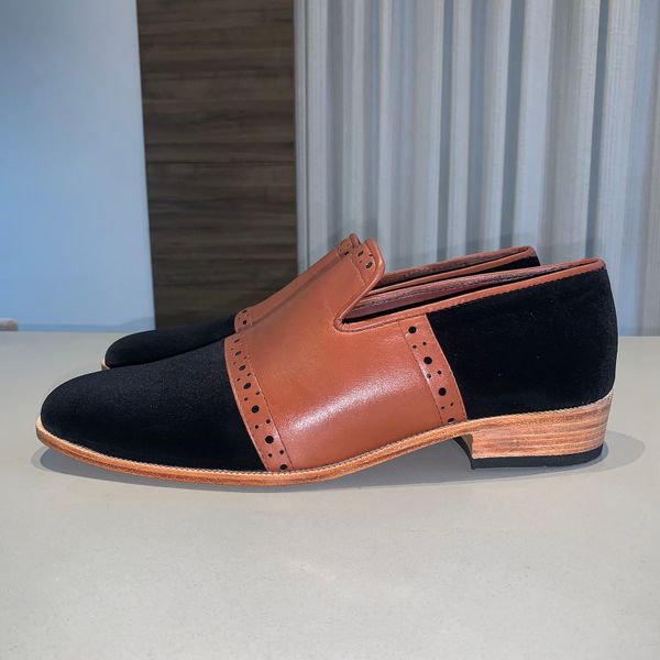 Sapato Loafer Vicenza Veludo Preto