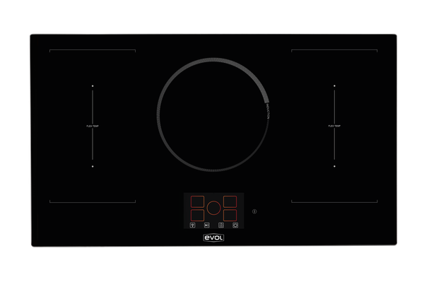 Foto do produto Cooktop Elétrico Indução 5 Zonas 90 cm View Linha Smart ECTID5QM2B Evol 