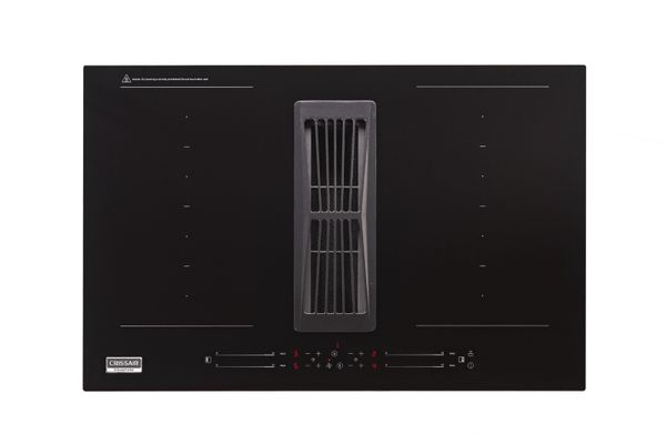 Foto do produto Cooktop Elétrico Indução 4 Zonas  80 cm e Coifa Cookair  All Black Crissair 