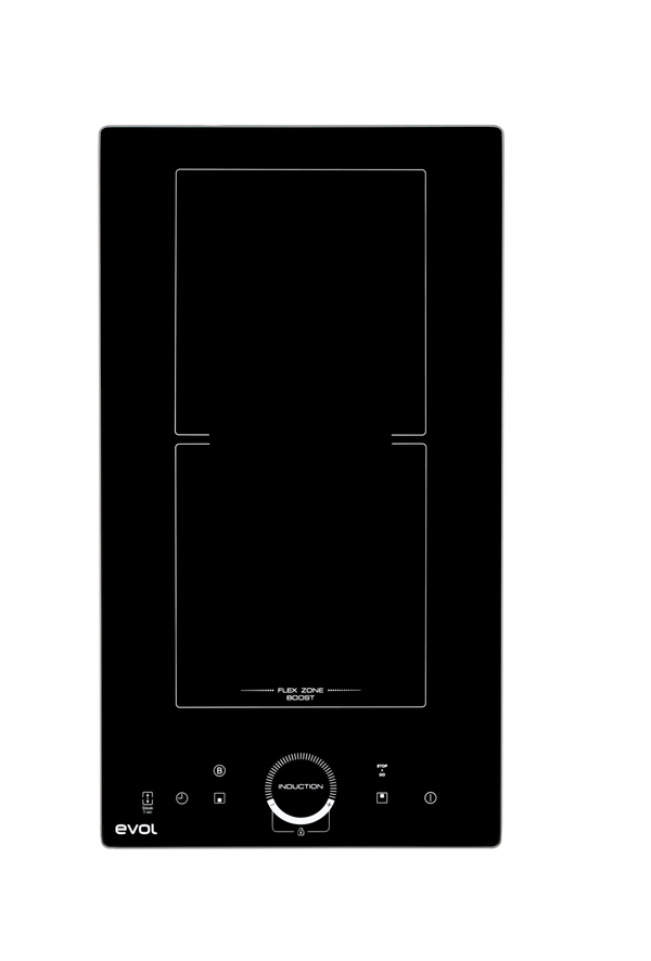 Foto do produto Cooktop Domino Elétrico Indução 2 Zonas 30 cm Linha Gourmet ECTID2QM2A Evol 