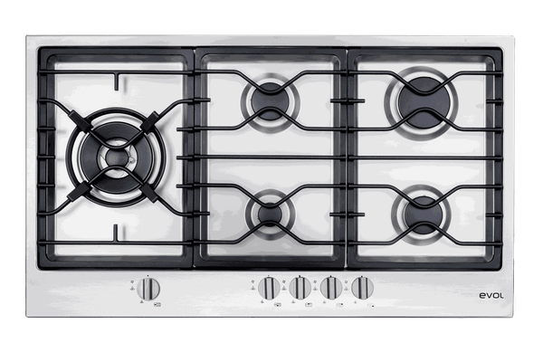 Foto do produto Cooktop a Gás 5 Queimadores  89 cm ECTGD5QM3B Evol