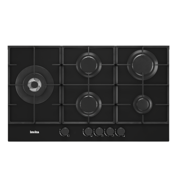 Foto do produto Cooktop a Gás 5 Queimadores 90 cm i-CKG-5Q-90-BL-3TNA Invita