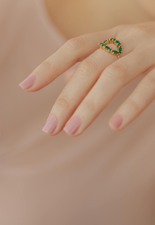 Foto do produto anel adelaide esmeralda