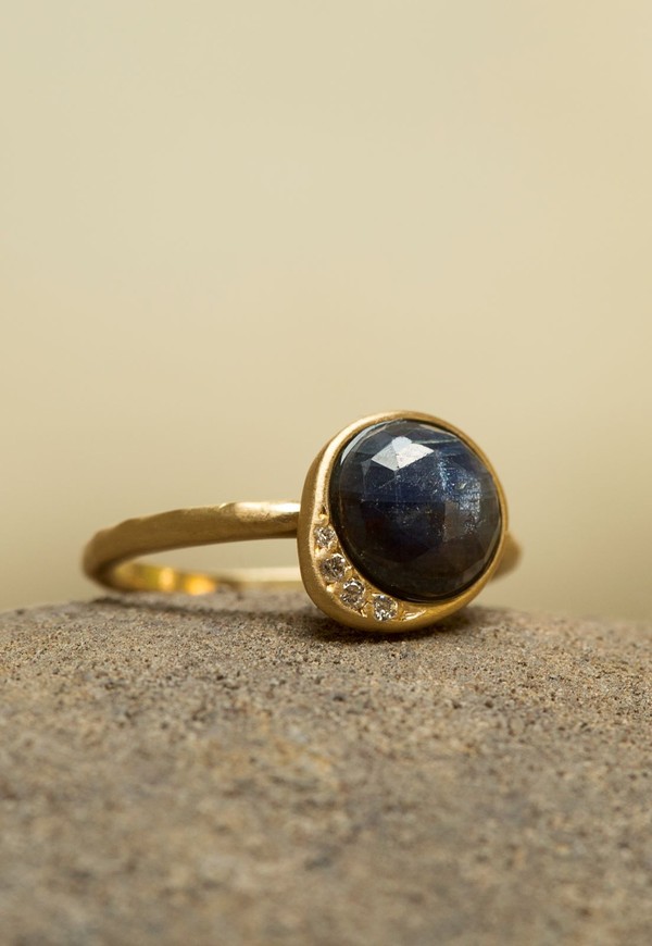 Foto do produto anel calm safira azul
