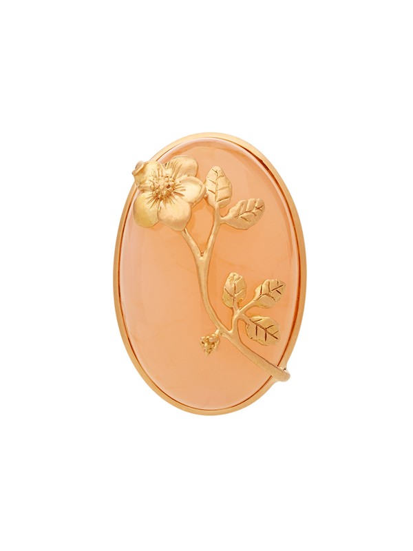Foto do produto broche flor opala rosa
