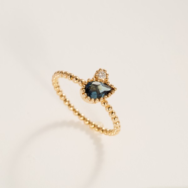 Foto do produto anel adelaidinha turmalina azul