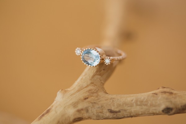 Foto do produto anel Adelaide topázio azul