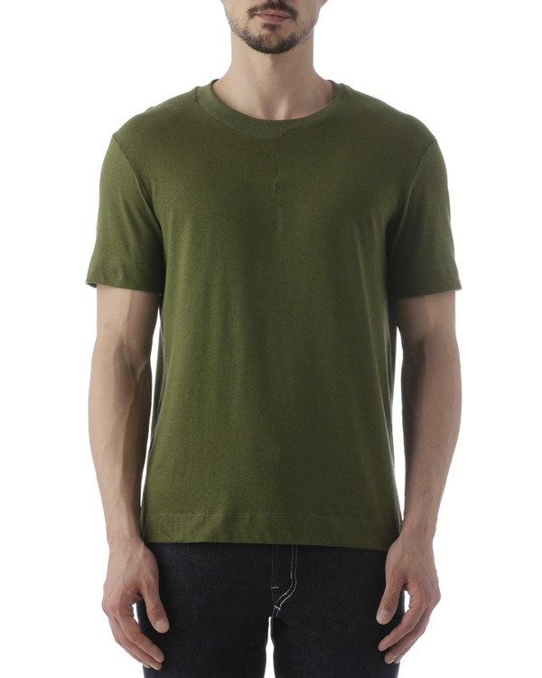Foto do produto camiseta decote redondo Nando verde escuro