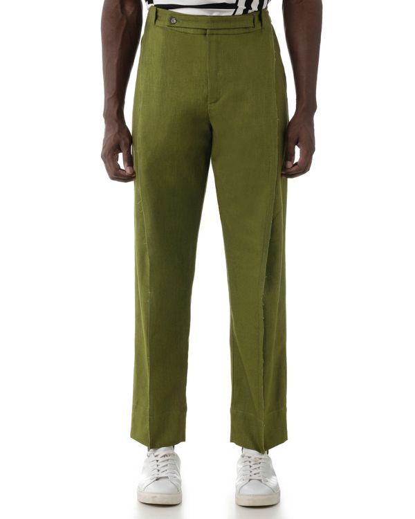 Foto do produto Calça Prega Tombada Nando Verde