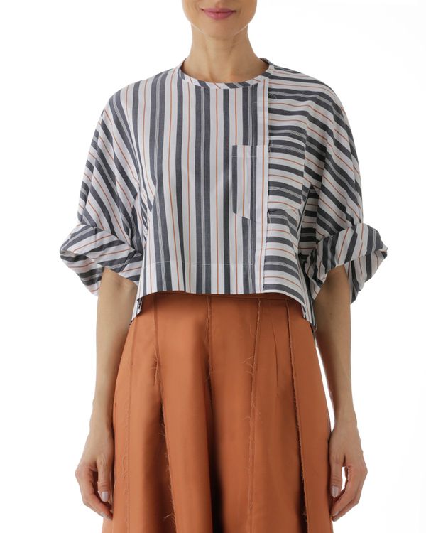 Foto do produto Blusa Cropped Listrado