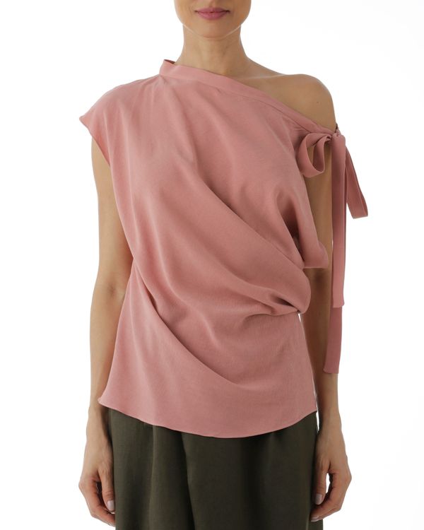 Foto do produto Blusa Laço com Drapeado Rosa