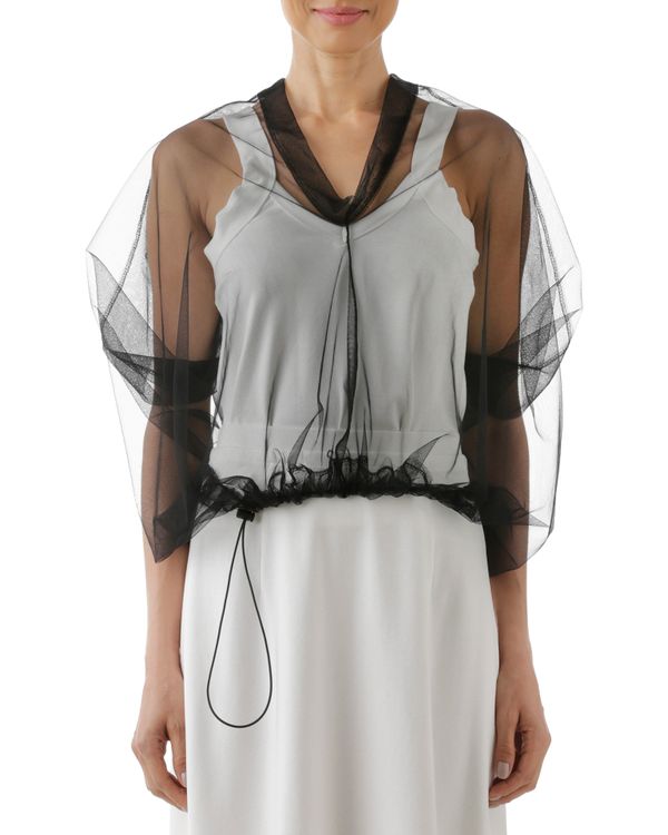 Foto do produto Blusa Tule Tubular Preto