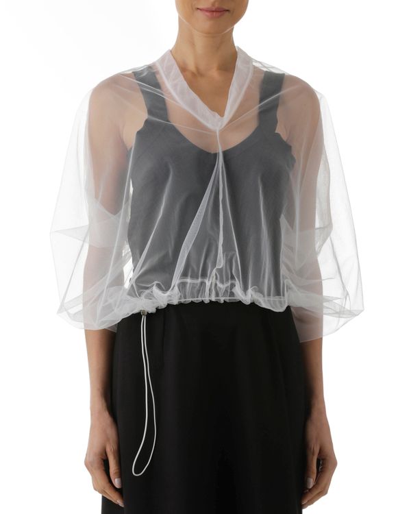 Foto do produto Blusa Tule Tubular Branco