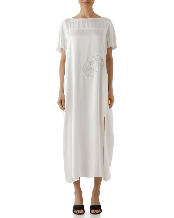 Foto do produto Vestido Bordado Círculo Branco
