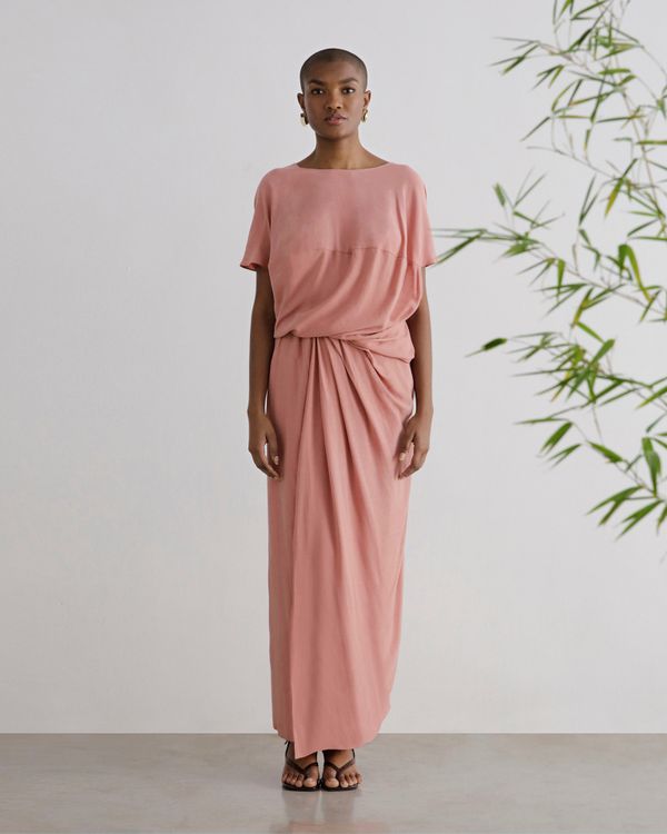 Foto do produto Vestido Dois Círculos Rosa